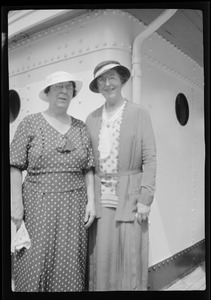 The day I left New York on the S. S. American Trader to London, Mrs. Murphy and Evelyn Rich to see me off