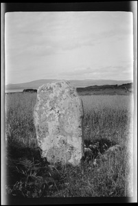 Old stone (back) over supposed grave of St. Garvan, Rathmullan, Co. Donegal