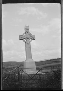 Glenveigh [i.e. Glenveagh], Co. Donegal, cross erected by Mrs. Adair on her estate at Glenveigh [i.e. Glenveagh] over the site of the supposed birthplace of St. Columba