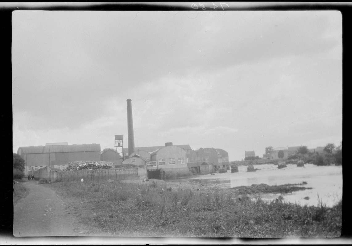 The river Moy and the mills of the Providence Woolen Manufactory, Foxford, Co. Mayo