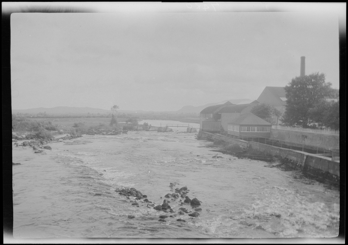 The river Moy and the Providence Mills, Foxford, Co. Mayo, Ireland