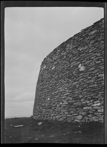 The Grianan of Aileach, Londonderry, Ireland. Prehistoric fort, about 2000 B. C., a fine example of "dry masonry," contour outside