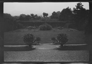 The garden at the O'Byrne's house at Killiney