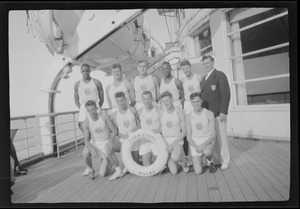 S. S. Normandie, track team of U. S. A.