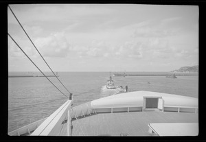 S. S. Normandie leaving Havre