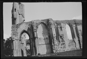 Glastonbury, England, restoration of the old Cathedral