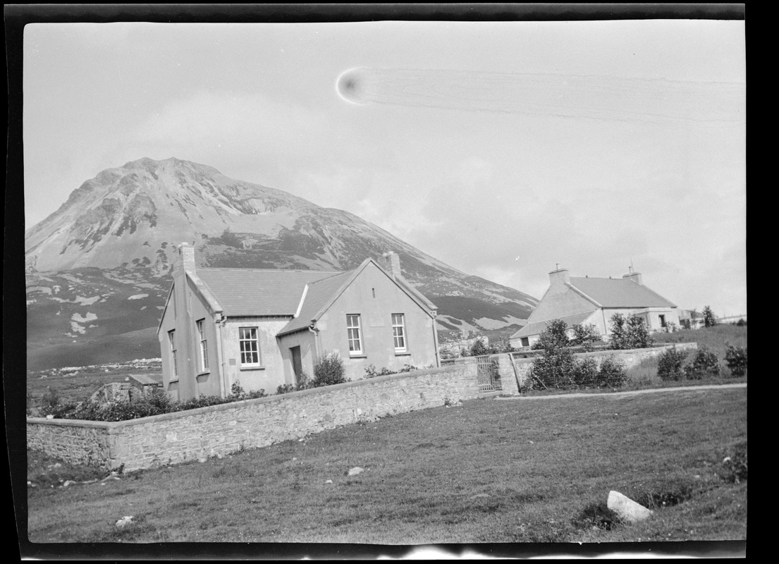 The National School, Co. Donegal, Mt. Errigal in the background