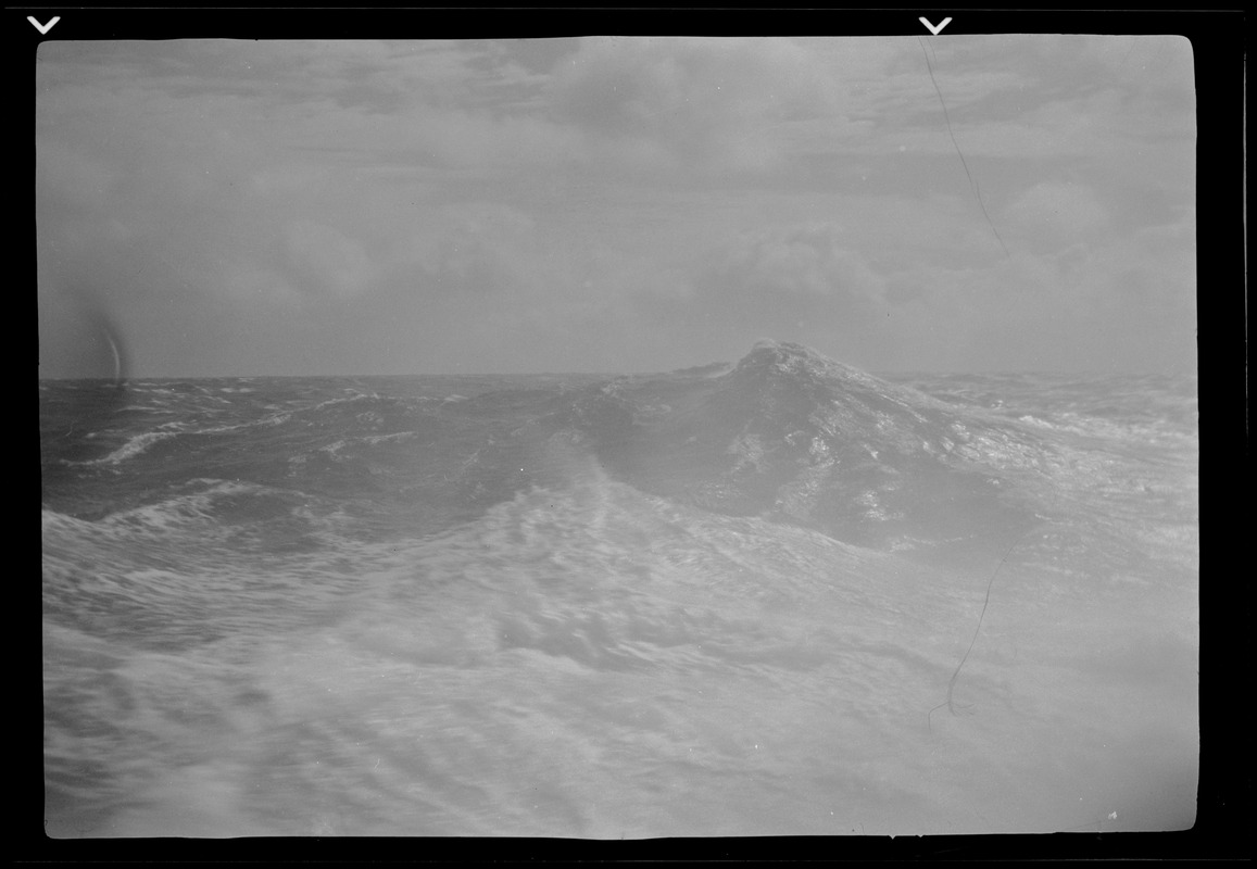 Sea scene from the S. S. Scythia leaving Galway