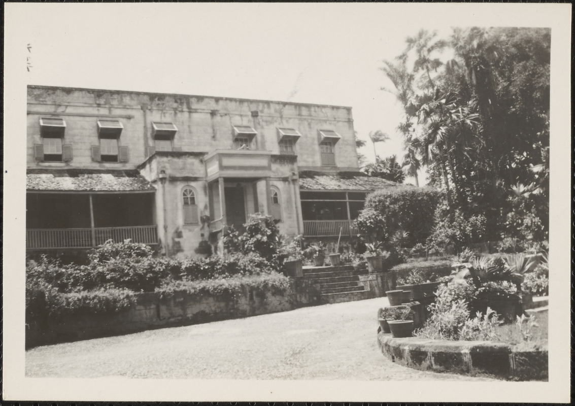 Residence of the Haynes family, wealthy sugar planters, St. Margaret's ...