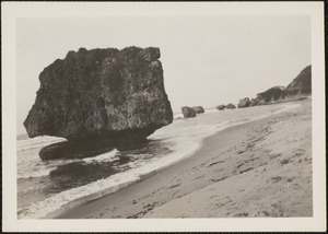 Bathsheba, Barbados, B. W. I., one of the very large rocks which line the shore at regular intervals