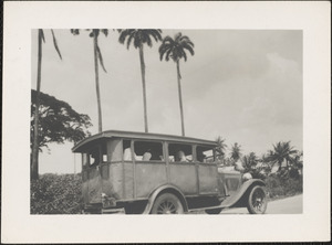Demerara, Georgetown, British Guiana, S. A., the taxi to [sic]