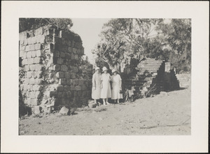 Nevis, B. W. Indies, site of the birthplace of Alexander Hamilton. Miss E. F. O'Connor, Miss Elizabeth O'Connor, Miss Agnes Dustan