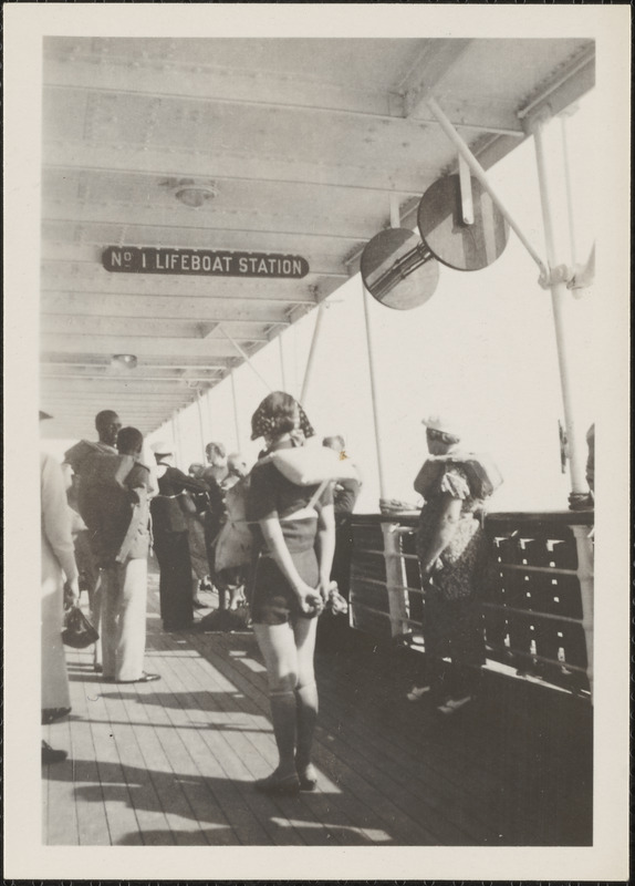 Fire drill on the S. S. Lady Drake