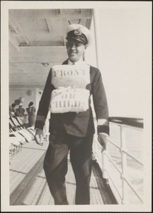 Purser, S. S. Lady Drake, fire drill, en route to Barbados