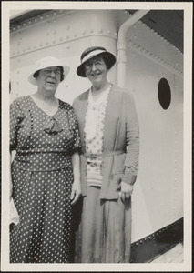 The day I left New York on the S. S. American Trader to London, Mrs. Murphy and Evelyn Rich to see me off