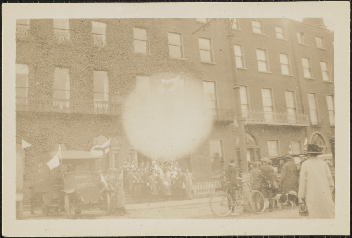 In Stephen's Green, Dublin, the hospital ambulance