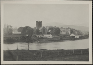 The old abbey [Cathedral Church of St. Flannan] at Killaloe, Co. Clare, on the banks of the Shannon River