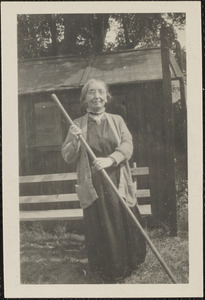 Miss Gleeson in the garden, Pembroke Road, Dublin