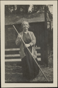 Miss Gleeson in the garden, Pembroke Rd., Dublin