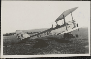 Irish Aero Club, Baldonnel, Mr. Iswoude's D. H. "Moth" plane