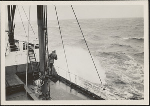 Rough sea after the big storm, S. S. American Trader