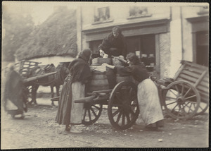 Women inspecting carts, Ireland