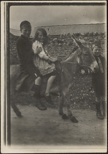 Roscrea, Co. Tipperary, the gardener's children at Corvaille [i.e. Corville]
