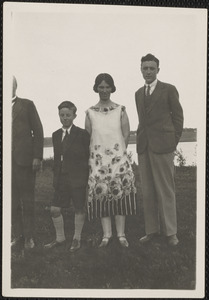 Mrs. O'Gorman and her two sons, Galway, Ireland