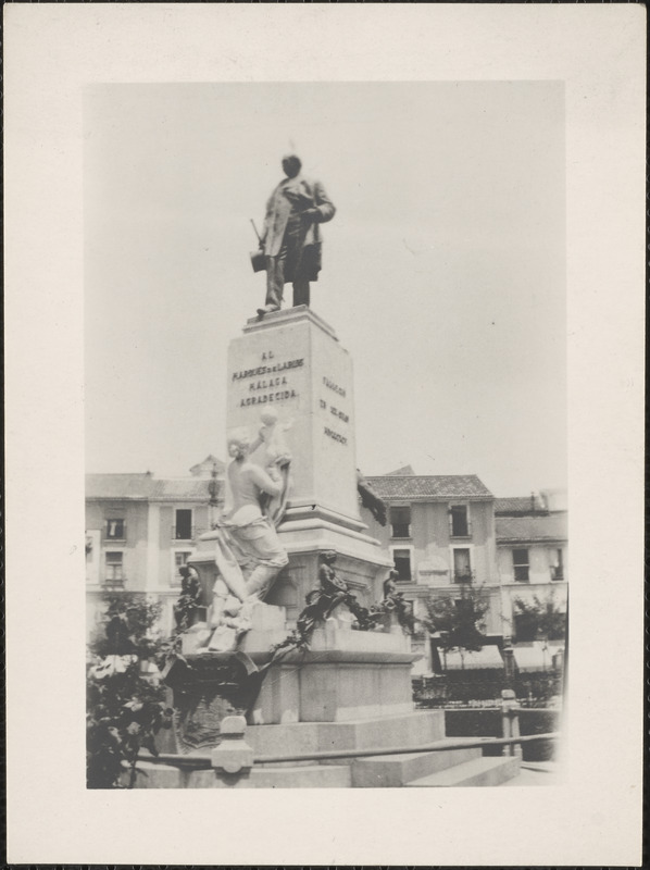 Malaga, Spain, statue in the square