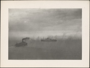 Ships in the Elbe river near Hamburg, Germany