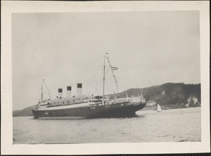 The S. S. Reliance Hamburg-American Line en route to Hamburg at end of cruise