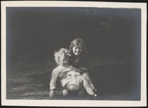 Weymouth, England, Margaret Braithwaite and her baby brother