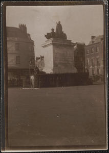 Weymouth, England, statue of King George III