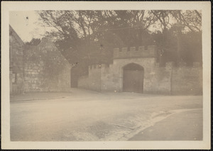 Portland, England, entrance gate of Penn's Castle, where William Penn lived
