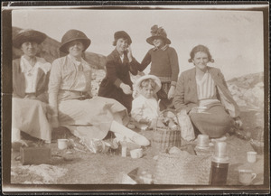 Portland, England, our picnic on the beach