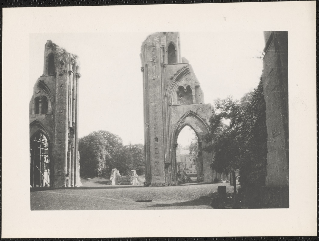 Glastonbury, England, the nave of the old cathedral