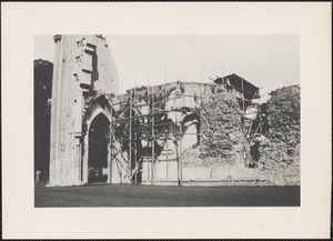 Glastonbury, England, restoration of the cathedral