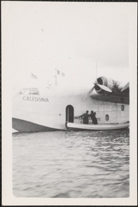 Caledonia landed on the water