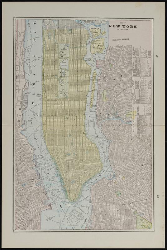 Map of New York and vicinity