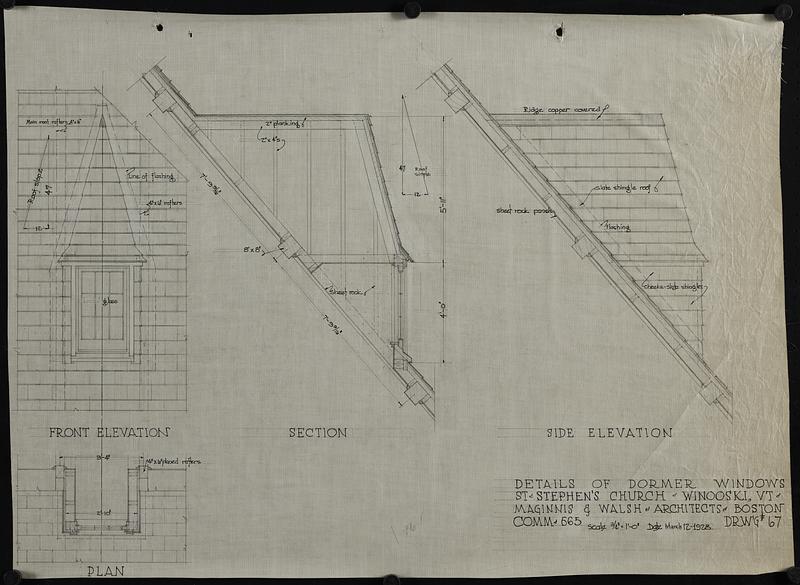 Details of dormer windows