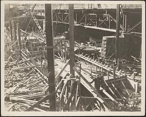 New dam under construction, Nashua River