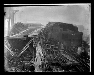 Train wreck in Lowell
