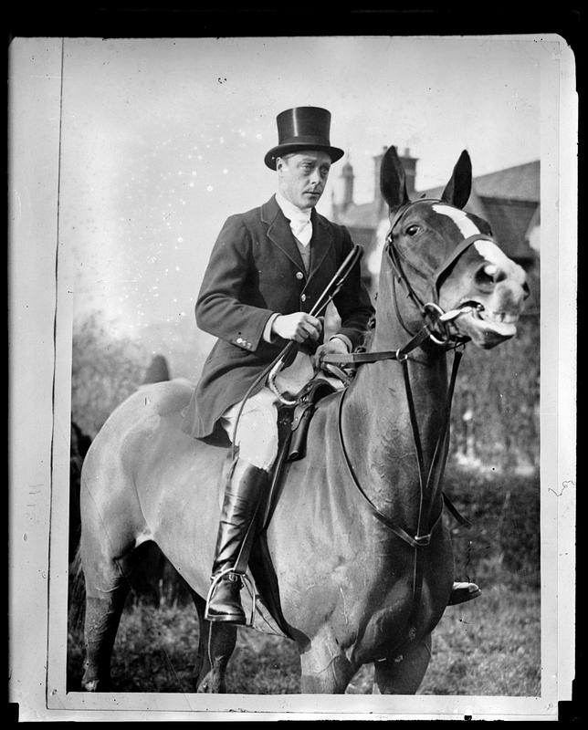 Edward, Prince of Wales, on horseback