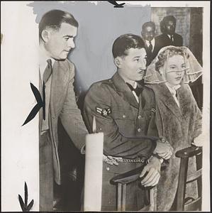 Airman married in chains