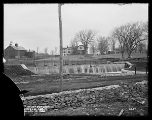 Wachusett Aqueduct, Lower Dam, Open Channel, Section 11, from the south, near east side of Sawin's Mills road, Southborough, Mass., Mar. 16, 1898