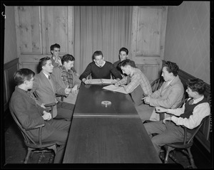 Youth sitting in a conference room