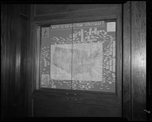 Map titled Where are you from, serviceman?