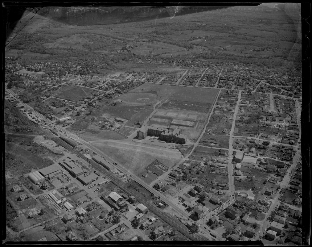 On the 1st anniversary of the Worcester Tornado, a view of the area damaged by the storm