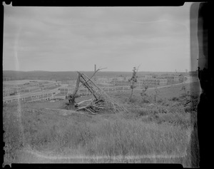 On the 1st anniversary of the Worcester Tornado, a view of the area damaged by the storm