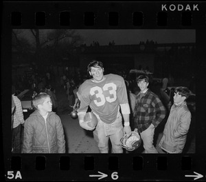 Boston College halfback Fred Willis after a game with Holy Cross